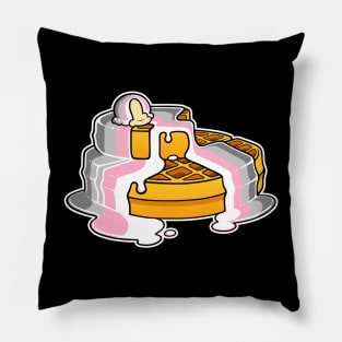 Demigirl Pride Flag Waffles LGBT Pillow