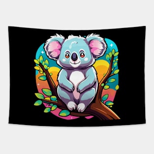 Koala Bear Illustration Tapestry