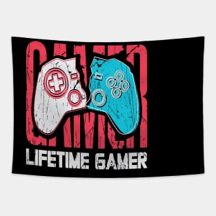 Gamer day games boys and men video game Tapestry