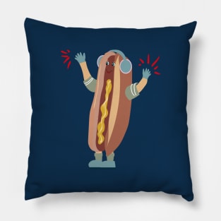 Original Dancing Hot Dog Funny Gift Pillow