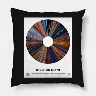 minimal_The_Iron_Giant Warp Barcode Movie Pillow