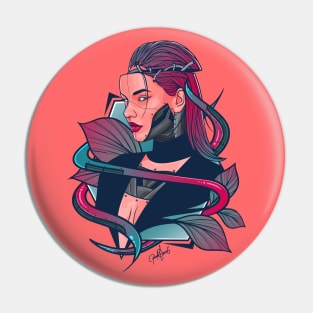 Cyberpunk Girl Pin