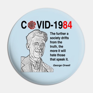 George Orwell. Covid-1984 Pin