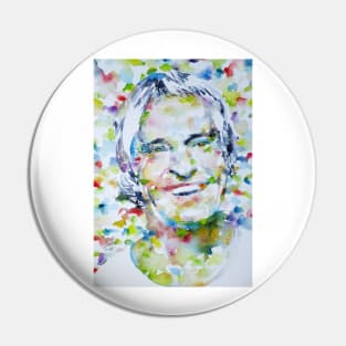 TIMOTHY LEARY watercolor portrait .2 Pin