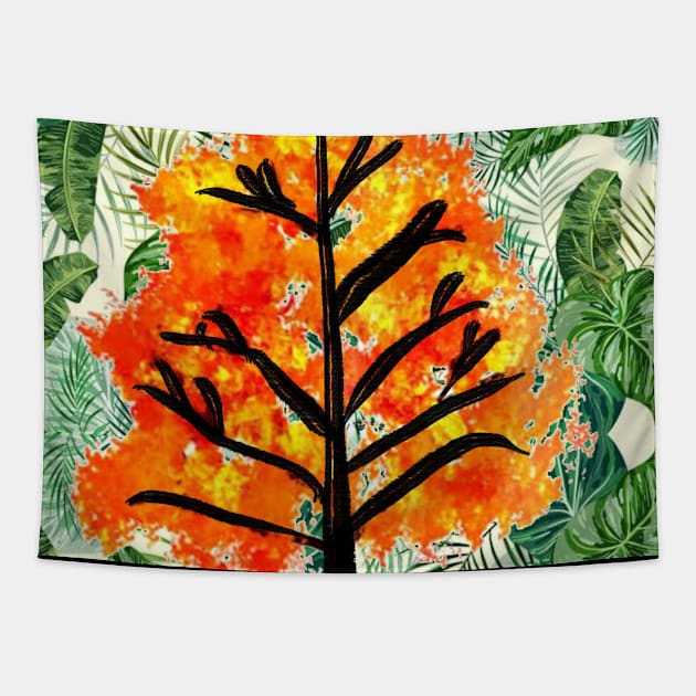 Autumn Tree Tapestry by Art by Ergate