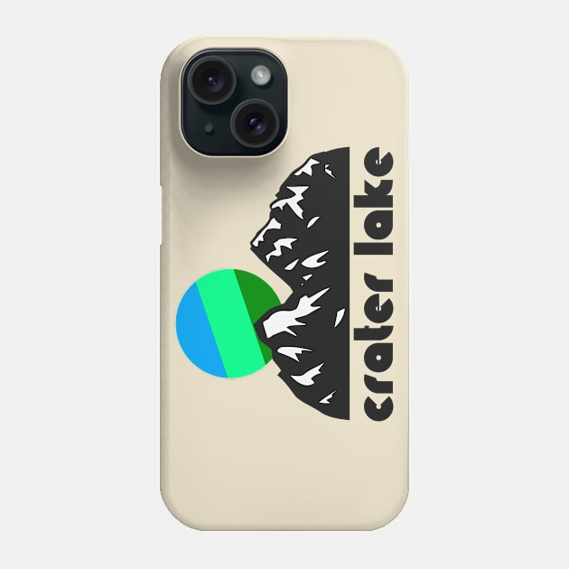 Retro Crater Lake ))(( Tourist Souvenir National Park Design Phone Case by darklordpug