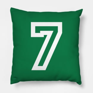 Sports Shirt #7 (white letter) Pillow