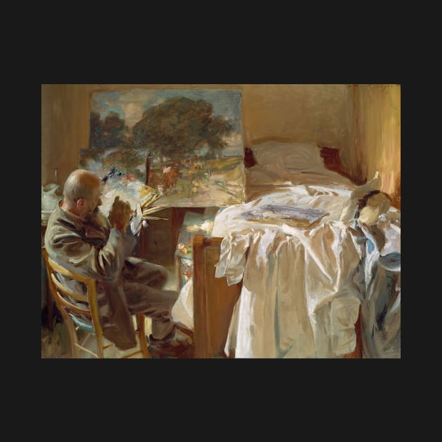 An Artist in His Studio by John Singer Sargent by Classic Art Stall