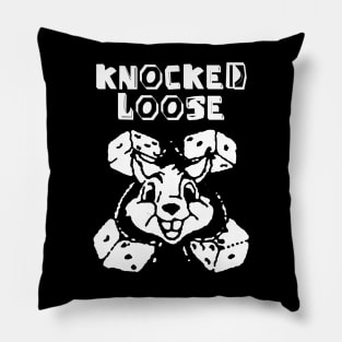 knocked loose bunny dice Pillow