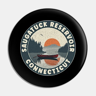 Saugatuck Reservoir Connecticut Sunset Pin