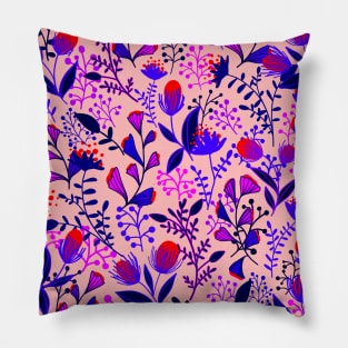 colorful floral pattern Pillow