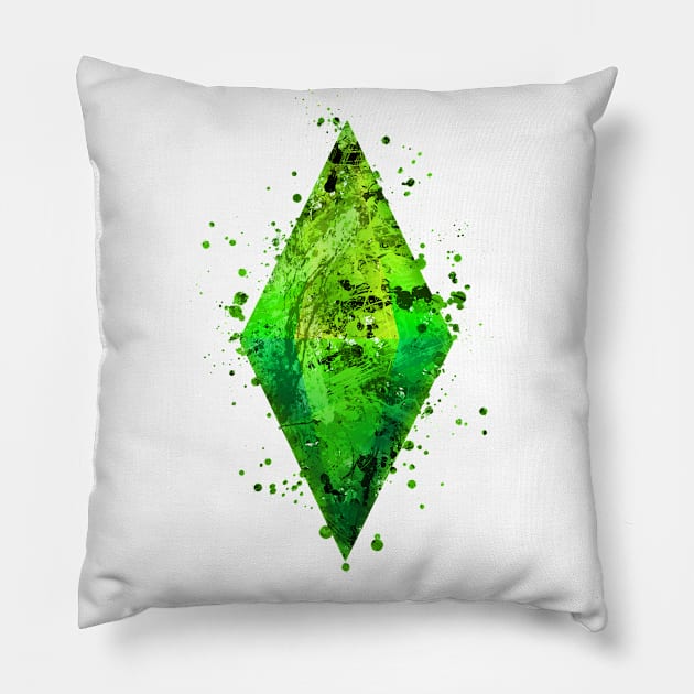 Sims (Colored) Pillow by JonathonSummers