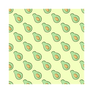 Avocado Diagonal Pattern T-Shirt