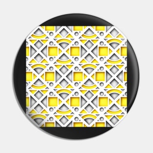 3d Сolorful Geometric Pattern Pin