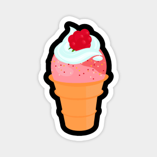 raspberry ice cream Magnet