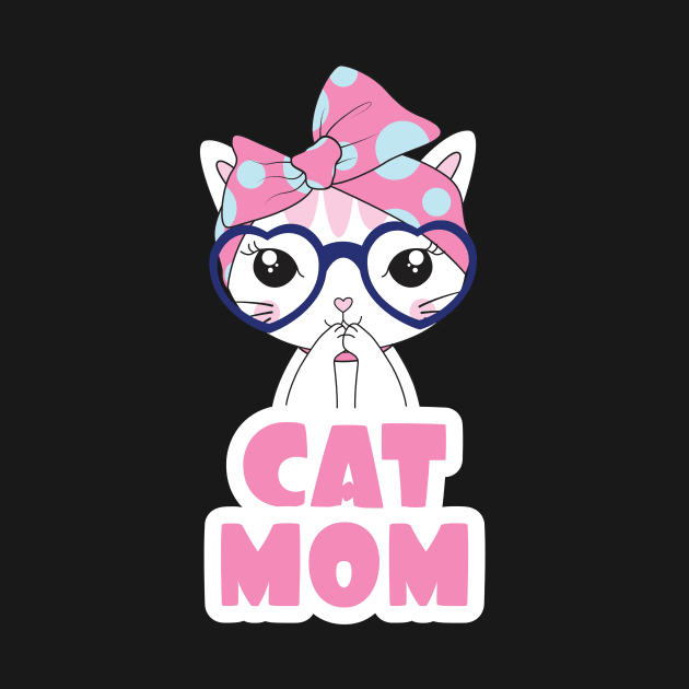 Cute Cat Mom by GVTShirt