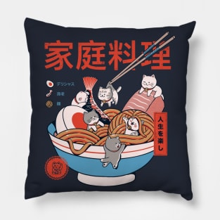 Ramen and mini Cats Pillow