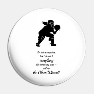 Softball Catcher Magician Pin