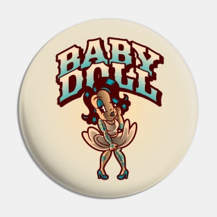 Baby Doll Vintage Cartoons Cuphead Pin