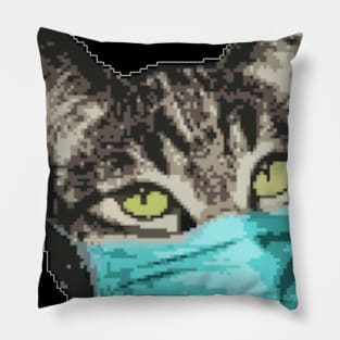 covid cat Pillow