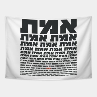 Hebrew Typography "EMMET" - The Truth Tapestry