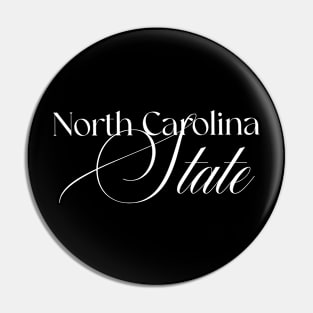 North Carolina State word design Pin