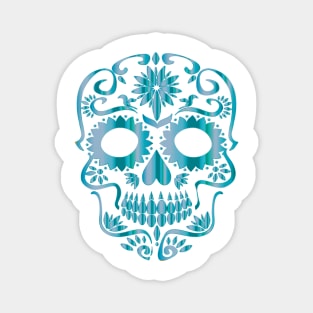 Sugar Skull Blues Magnet