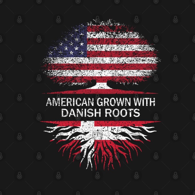 American Grown with Danish Roots USA Flag by silvercoin