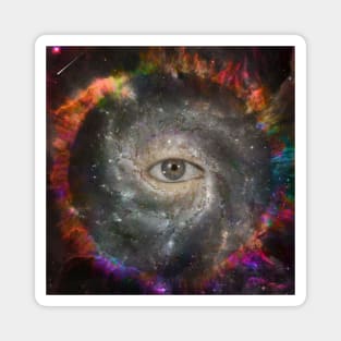 All seeing eye in space Magnet