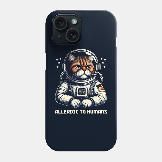 Allergic to Humans Phone Case by Deorbitee