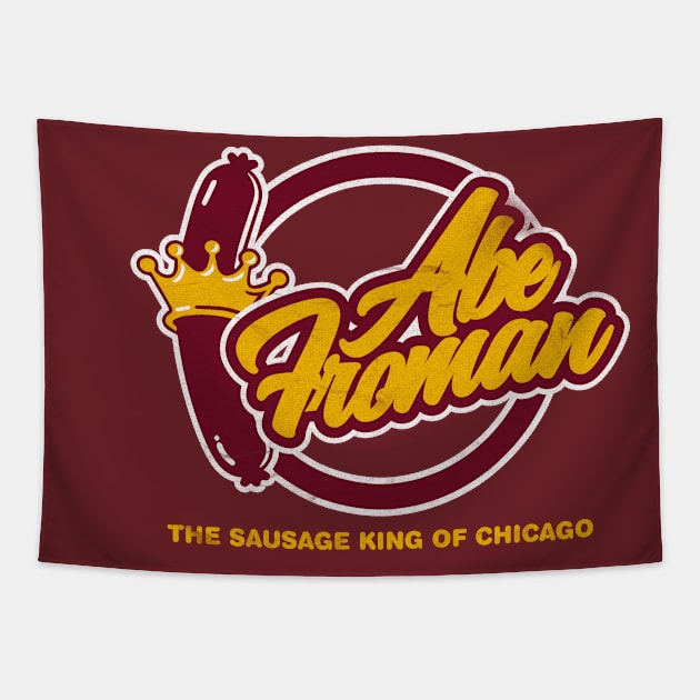 The Sausage King Of Chicago Distressed Tapestry by NineBlack