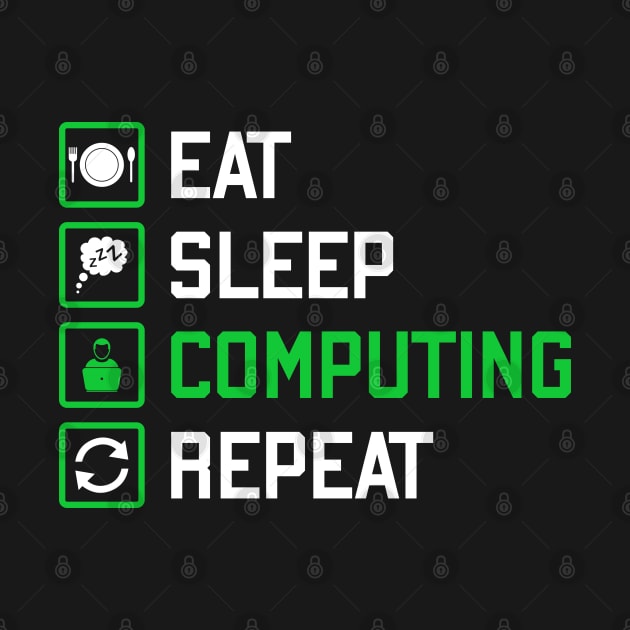 Eat sleep computing repeat by aldyfmsh