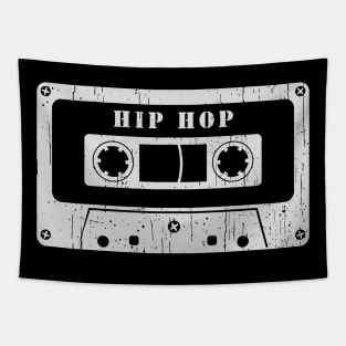 Hip Hop - Vintage Cassette White Tapestry