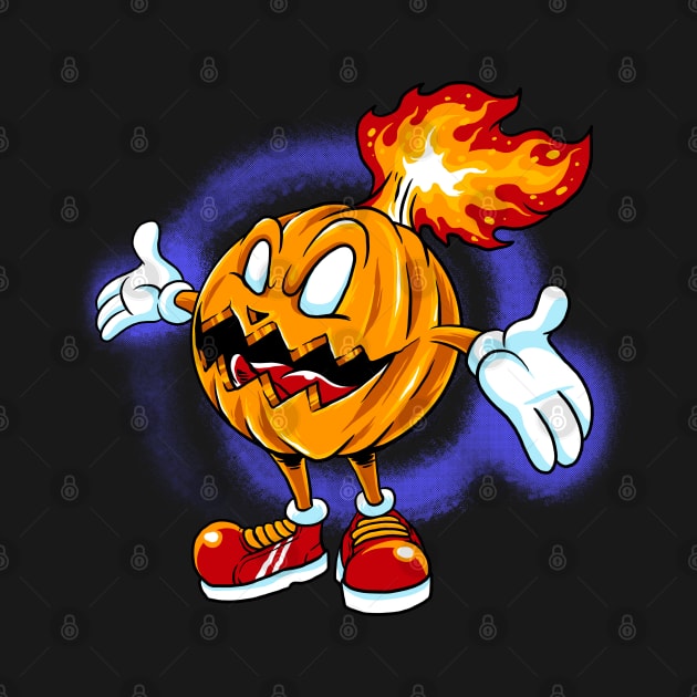 burning pumpkin by spoilerinc