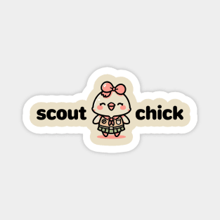 Scout Chick - Cute Girl Scout Kids Magnet