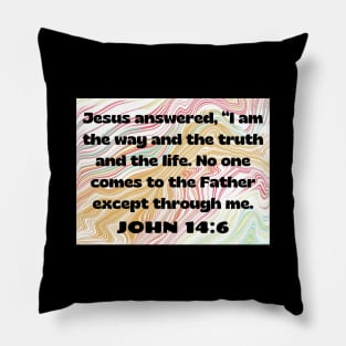 Bible Verse John 14:6 Pillow