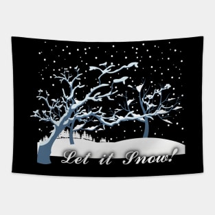 Frosted Trees Tapestry