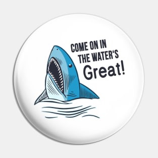 Great White Shark Funny Saying Pin