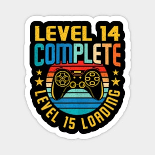 Level 14 Complete Level 15 Loading 14th Birthday Video Magnet