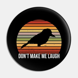 Funny kookaburra bird illustration Pin