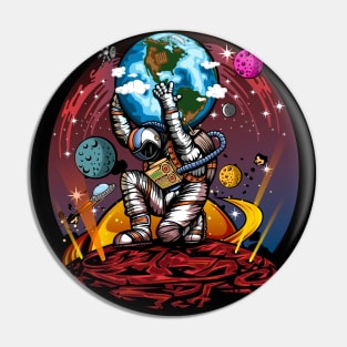 Atlas Space Man Pin