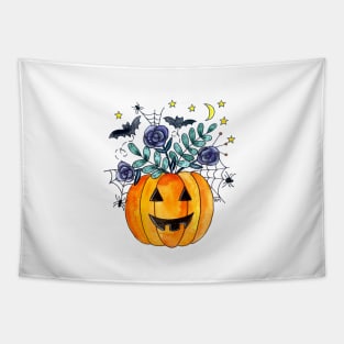 Halloween Pumpkin Bouquet Tapestry