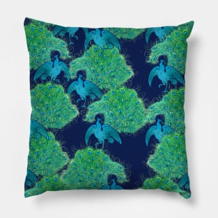 Peacocks Pillow