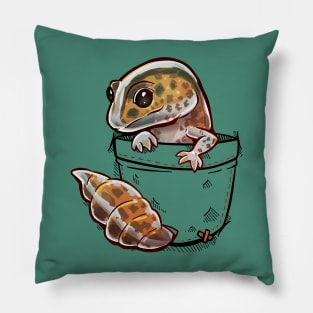 Pocket Fat Tailed Gecko Pillow