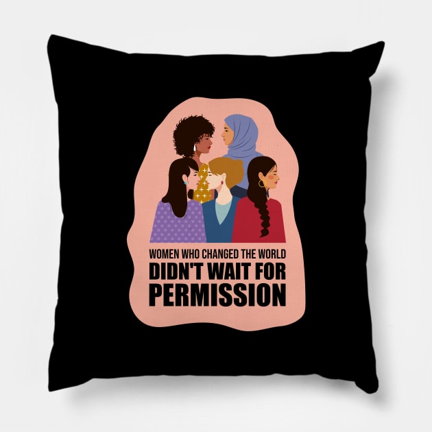 Women's History Month Pillow by DesignerDeskStd