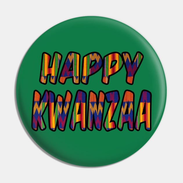 Happy Kwanzaa Pin by IronLung Designs