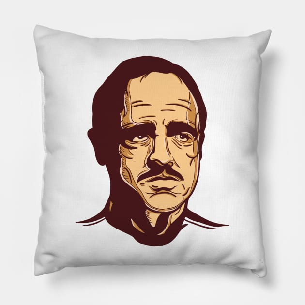 Don Vito Corleone Pillow by difrats