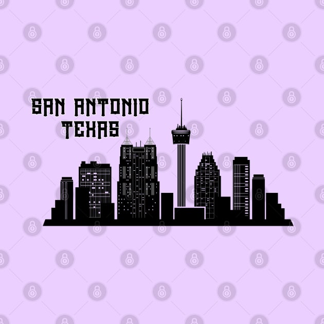 San Antonio Texas skyline by Travellers