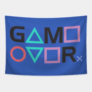 Game Over PS gamer Tapestry