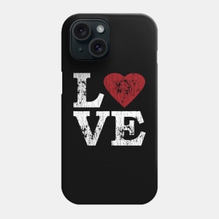 LOVE with heart Phone Case